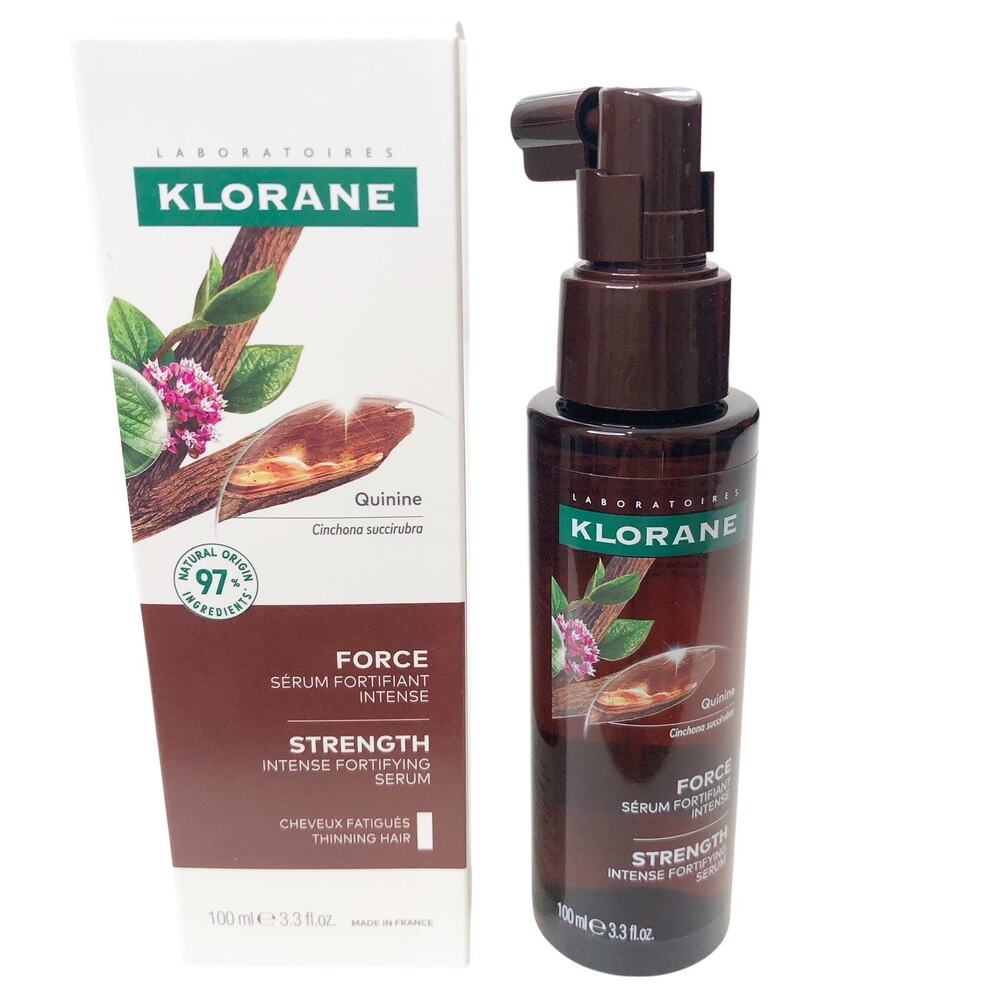 Klorane New in Box Intense Strengthening Hair Serum w/Quinine 100 mls/3.3 fl.oz